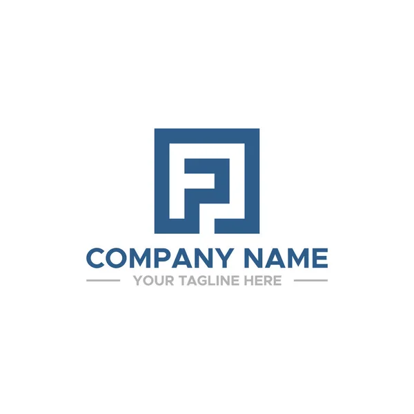 Initial Logo Sign Design Your Company — 스톡 벡터