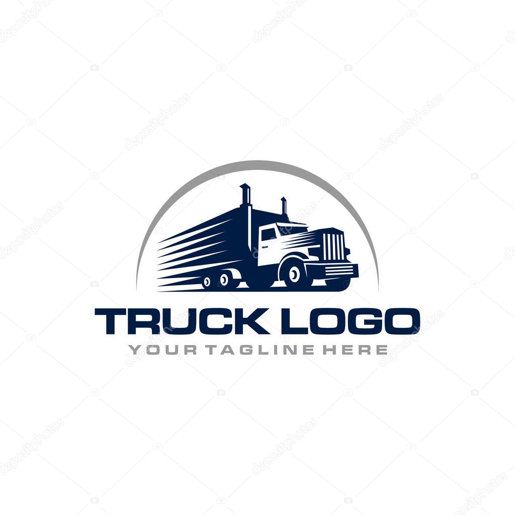Truck Car Logistics Logo Sign Design