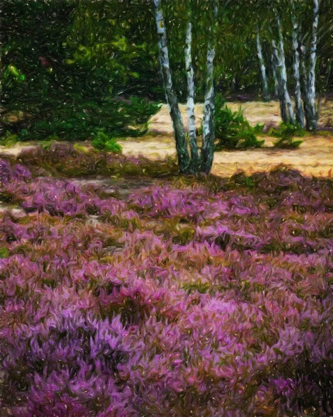 Aquarell Und Ölgemälde Naturlandschaft Berühmte Reise Und Touristenort Outdoor Urlaub — Stockfoto