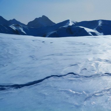 Suluboya ve yağlı boya doğa manzarası, ünlü seyahat ve turistik yer, poster, kağıt, tekstil veya tuval için açık hava tatil eğilimi. Modern sanat tasarımı duvar kağıdı. Duvar resimleri