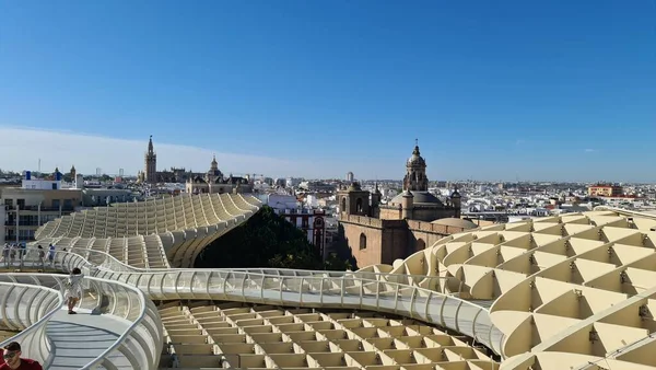 Seville Caminar Ciudad Hermoso Postre Navidad Belen — Foto de Stock