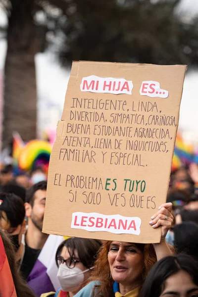 März Für Die Gleichstellung Der Geschlechter Chile Pride 2022 Hochwertiges — Stockfoto