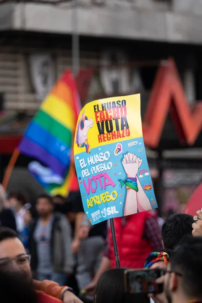 Mars Voor Gendergelijkheid Chili Pride 2022 Hoge Kwaliteit Foto — Stockfoto