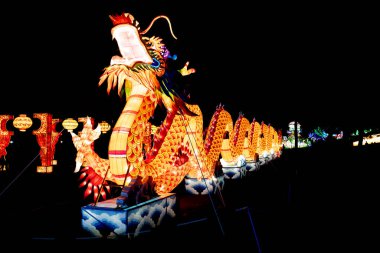 La Serena, Chile - July, 4, 2022: Fesiluz showing all the artistic and traditional creativity of the Chinese people. High quality photo