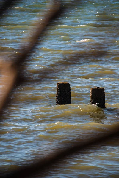 Капли Воды Реке — стоковое фото