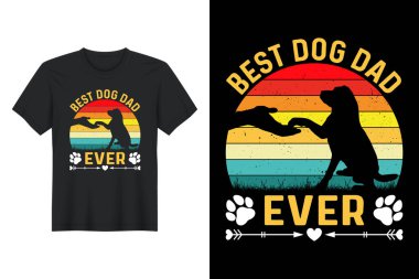 Gelmiş geçmiş en iyi Köpek Baba, Tişört Tasarımı, Babalar Günü Tişört Tasarımı
