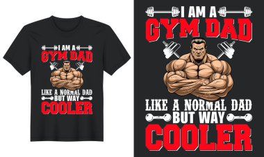  Ben de normal bir baba gibi spor salonu babasıyım. Ama daha havalı, spor tişörtü tasarımcısı. 