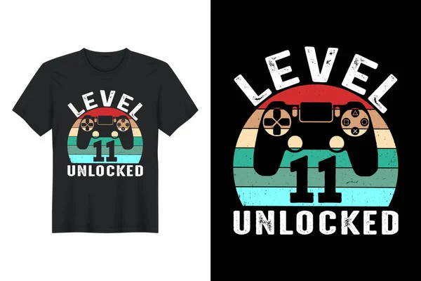 Level Unlocked Shirt Design — Stockvektor