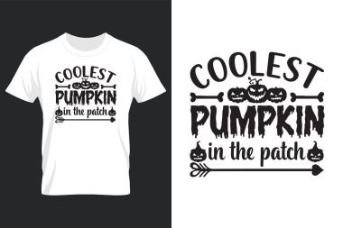 Coolest Pumpkin In The Patch, Halloween SVG T Shirt Design