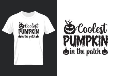 Coolest Pumpkin In The Patch, Halloween SVG T Shirt Design