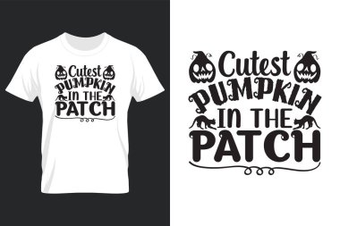 Cutest Pumpkin In The PatchM, Halloween SVG T Shirt Design