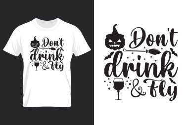 Don't Drink & Fey, Halloween SVG T Shirt Design