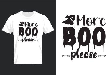More Boo Please, Halloween SVG T Shirt Design clipart