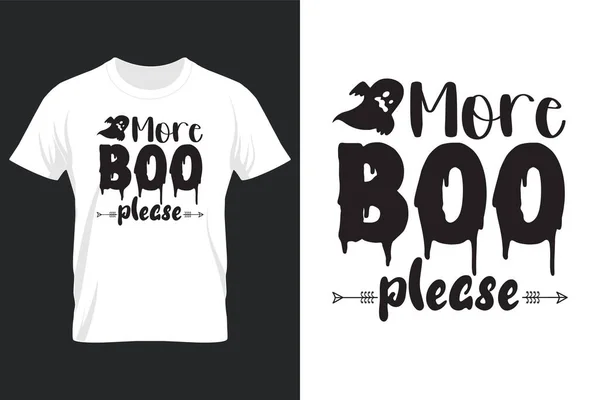 More Boo Please Halloween Svg Shirt Design —  Vetores de Stock