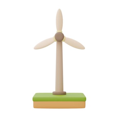 3D rüzgar türbini, alternatif elektrik kaynağı, çevre dostu, temiz enerji, 3D görüntüleme.