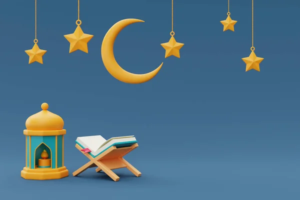 Ramadan Groeten Islamitische Vakantie Raya Hari Eid Adha Weergave — Stockfoto