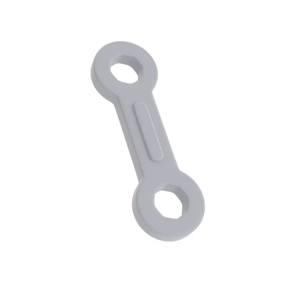 Construction Tools Equipment Wrench Isolated White Background Labor Day Renderin — 스톡 사진