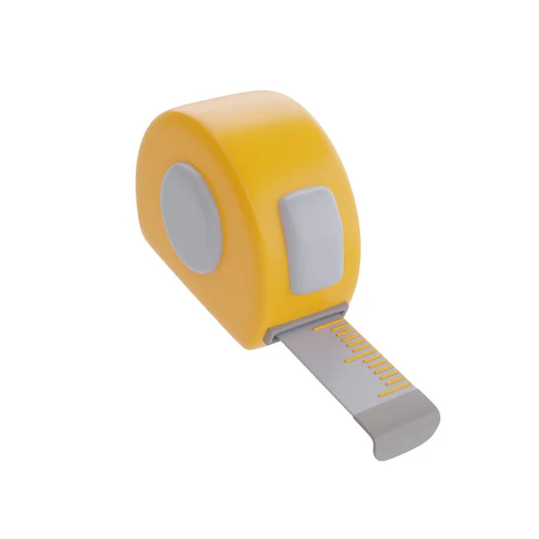 Construction Tools Equipment Tape Measure Isolated White Background Labor Day — 스톡 사진