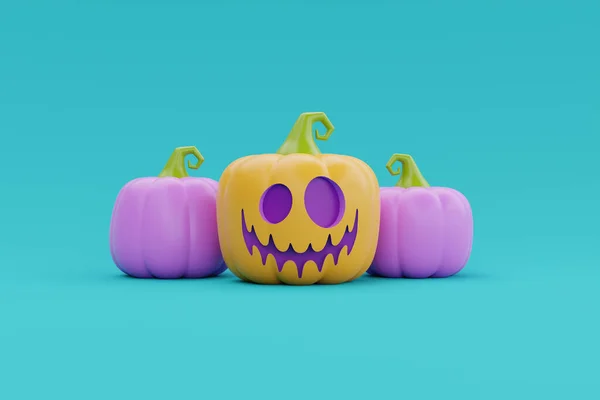 Gelukkige Halloween Met Jack Lantern Pompoenen Karakter Traditionele Oktober Vakantie — Stockfoto