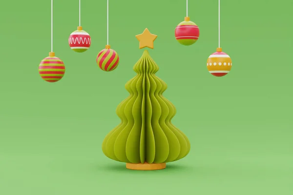 Kerstachtergrond Met Dennenboom Vrolijk Kerstfeest Gelukkig Nieuwjaar Destructie — Stockfoto