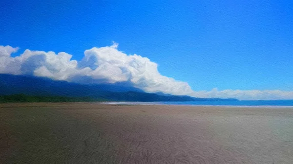 Renkli resim modern sanatsal sanat eserleri, yağlı doğa manzaralı çizimler, güzel tatil yerleri, desenli fırça darbeleri, tuval ya da kağıt poster tasarımı, turistik ürün