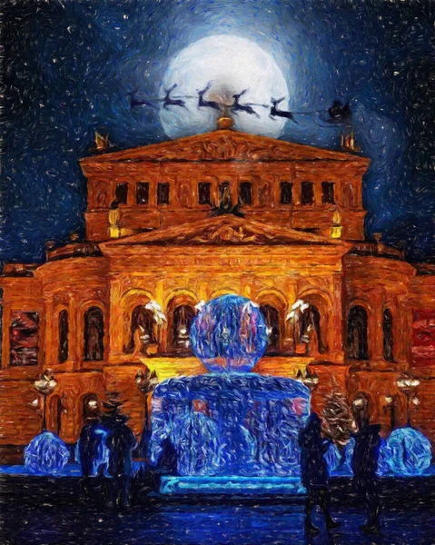Renkli resim modern sanat eserleri, gerçek fırça darbeleri, yağlı Avrupa 'nın ünlü sokak manzarası, güzel eski antika evler, tuval veya kağıt poster için tasarım baskısı, turistik ürün