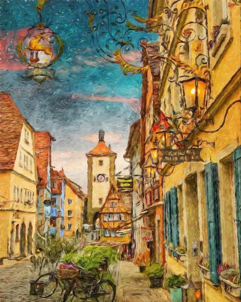 Pintura Colorida Arte Artística Moderna Pinceladas Reais Desenho Óleo Europeu — Fotografia de Stock