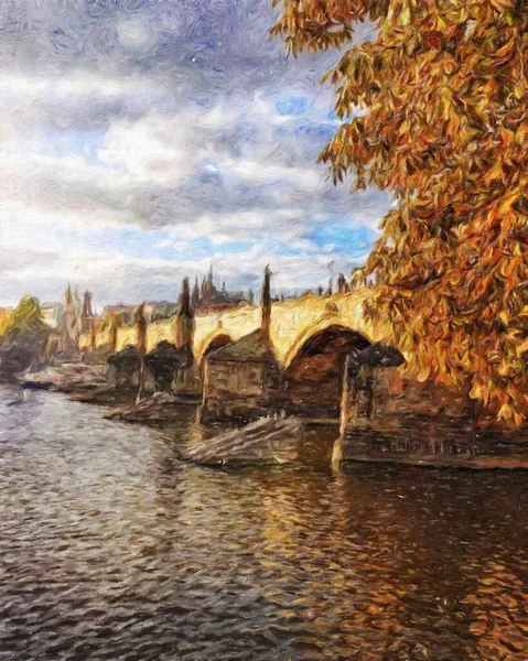 Prag 'da, petrol kenti merkezindeki klasik evler ve mimari, Avrupa seyahati, tuval veya kağıt poster için duvar resimleri, turizm üretim tasarımı