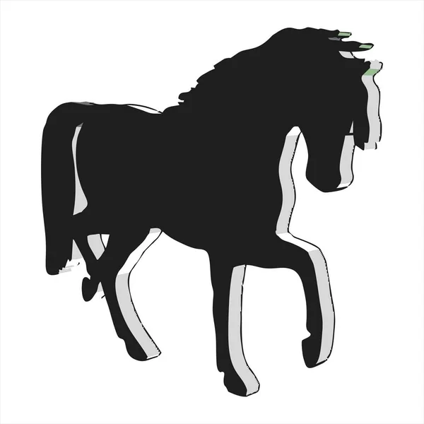 Imagem Emblema Cavalo Para Símbolo Cavalo Logotipo Formato Vetorial — Vetor de Stock