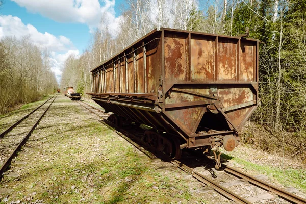 Kömür madenciliği şirketi dar kalibreli demiryolu. Fabrika avlusunun yanındaki tren yolu..