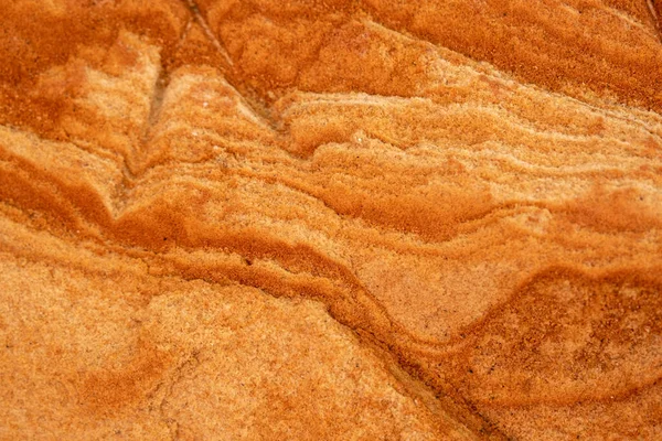 Уникальный Красный Песок Замечательное Каменное Сооружение Созданное Природой Латвии Национальном — стоковое фото