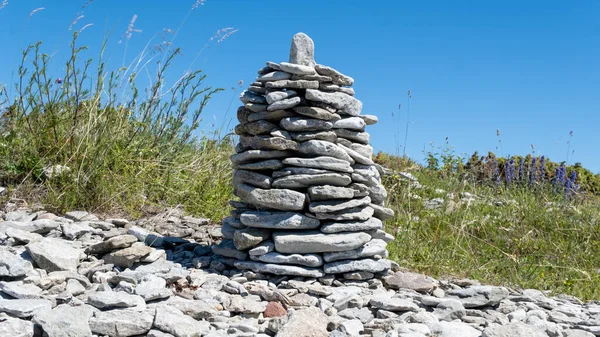 Figuras Pedra Praia Península Sorve Reserva Natural Ojessaare Estónia Saaremaa — Fotografia de Stock