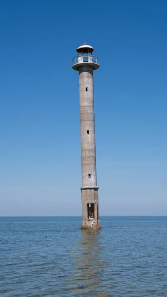 Schiefer Leuchtturm Leuchtturm Kiipsaare Auf Der Insel Saaremaa Norden Estlands — Stockfoto