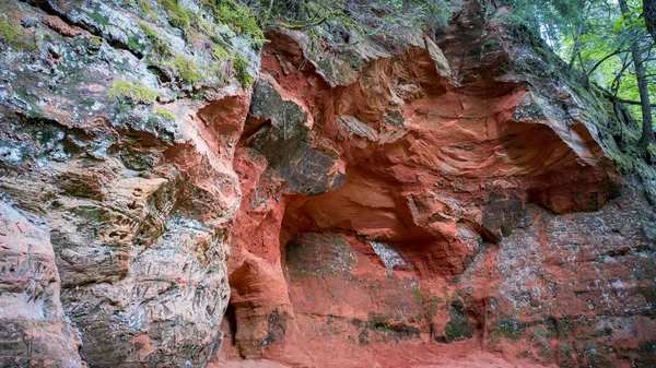 Red Cliffs Which Named Red Sandstone Mysterious Romantic Place Lovers — Foto de Stock