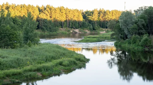 Gauja Most Popular Water Tourism River Latvia Main Tourist Magnets — Stock fotografie