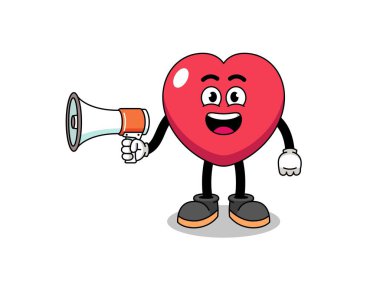 Çizgi film çizimleri, megafon, karakter tasarımı.