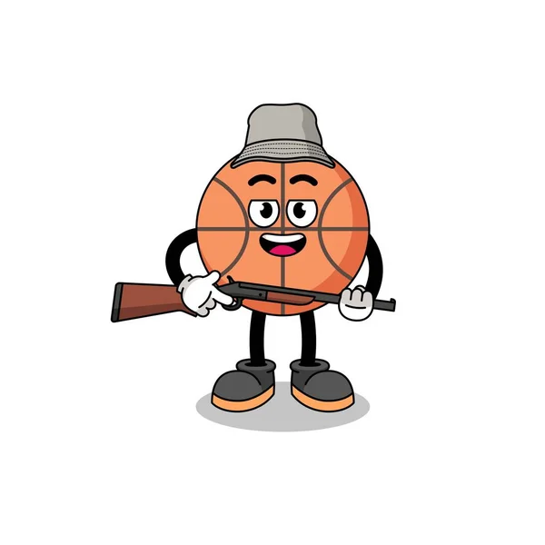 打篮球者的漫画 人物设计 — 图库矢量图片