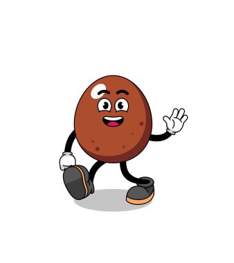 Çikolatalı yumurta çizgi film yürüyüşü, karakter tasarımı