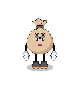 para çuvalı çizgi filmi, yorgunluk jesti, karakter tasarımı