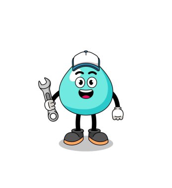 su çizimi karikatürü mekanik, karakter tasarımı