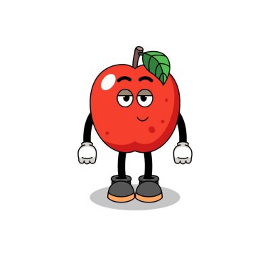 Utangaç duruşu olan elmalı çizgi film çifti, karakter tasarımı