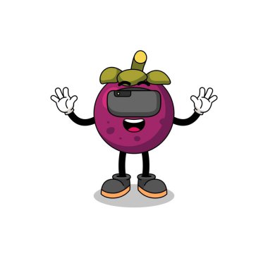 Mangosteen 'in VR kulaklıklı hali, karakter tasarımı.