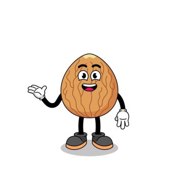 Hoş duruşu olan badem çizgi film, karakter tasarımı