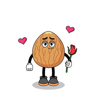 Badem maskotu aşık oluyor, karakter tasarımı