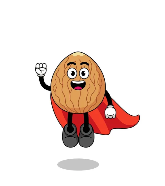 Uçan süper kahramanlı badem çizgi film, karakter tasarımı