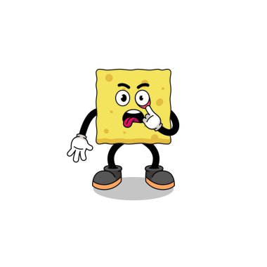 Dili çıkmış süngerin karakter tasarımı, karakter tasarımı