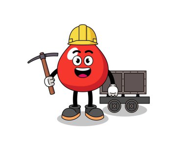 Kan madencisinin maskotu, karakter tasarımı