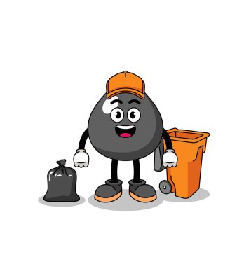 Petrol çizgi filminin bir çöp toplayıcısı olarak tasviri, karakter tasarımı