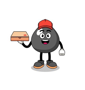 Pizzacı olarak yağ çizimi, karakter tasarımı.