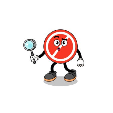 Dur işareti aramasının maskotu, karakter tasarımı